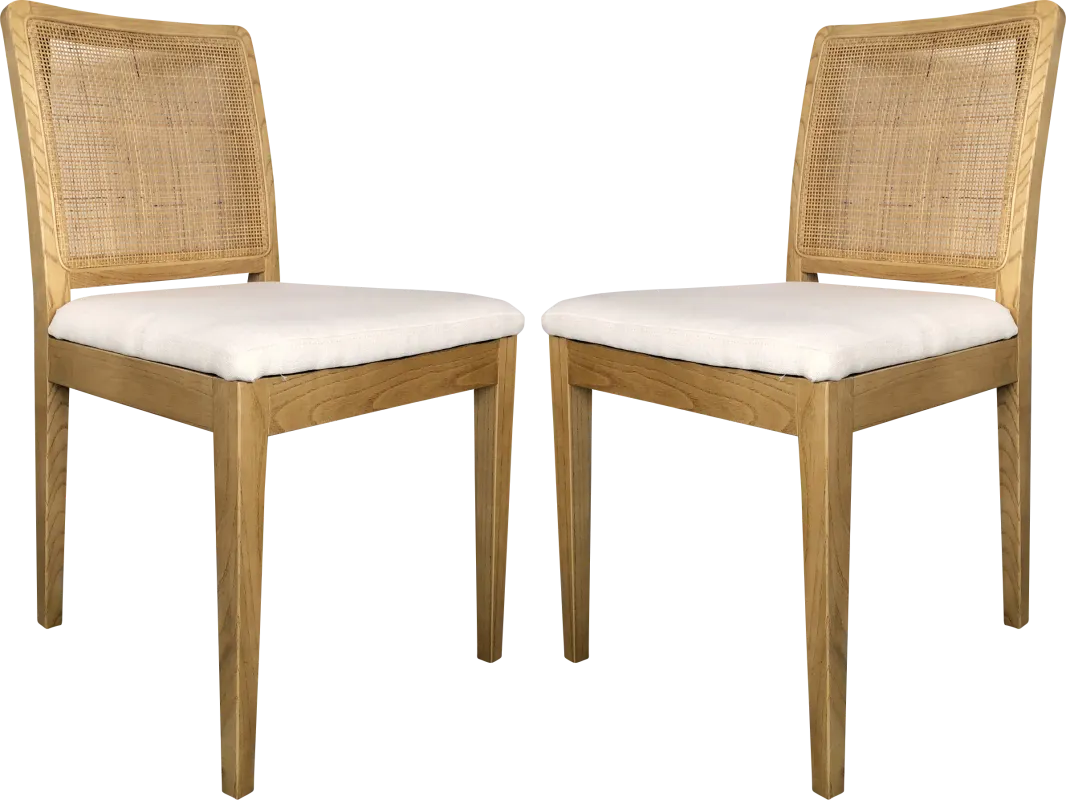 Manatel Natural Dining Chair, Set of 2