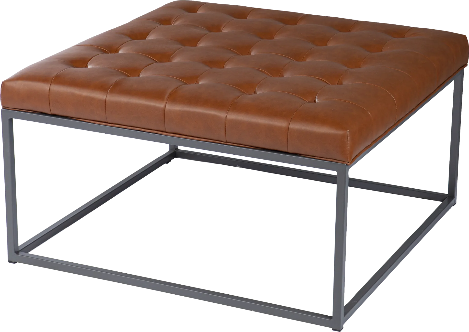 Albania Brown Cocktail Ottoman - Image 1