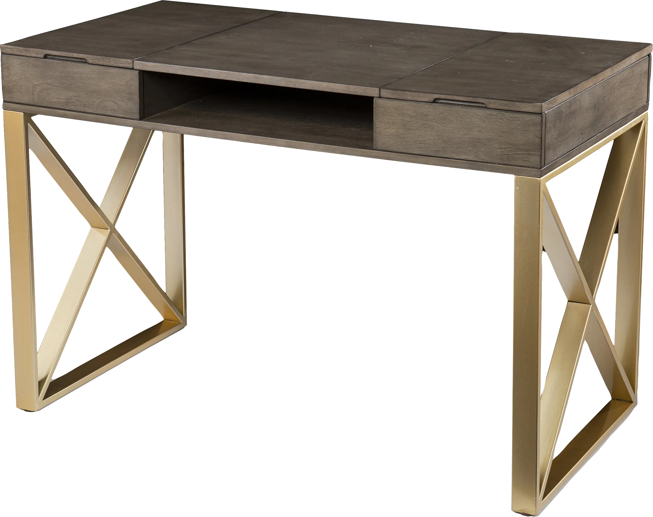 Goldbridge Gray Desk - Thumbnail - Image 1