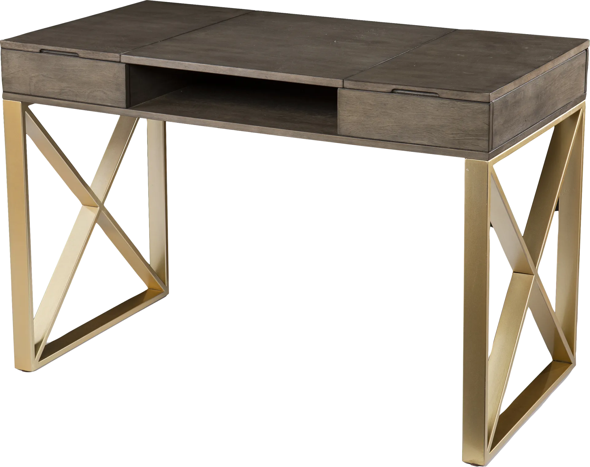 Goldbridge Gray Desk - Image 1