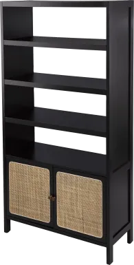 Hewers Black Bookcase