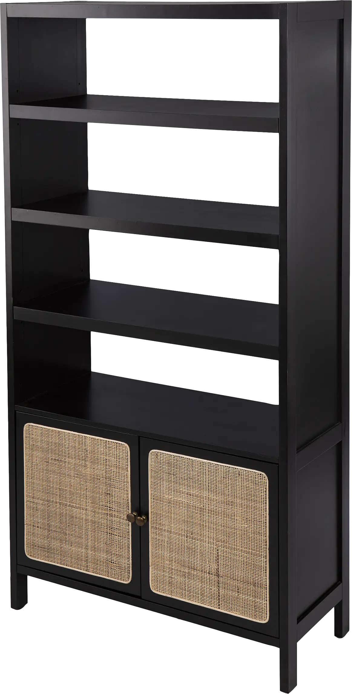 Hewers Black Bookcase