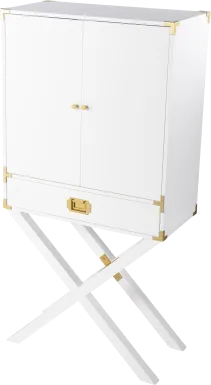 Haverstock White Bar Cabinet