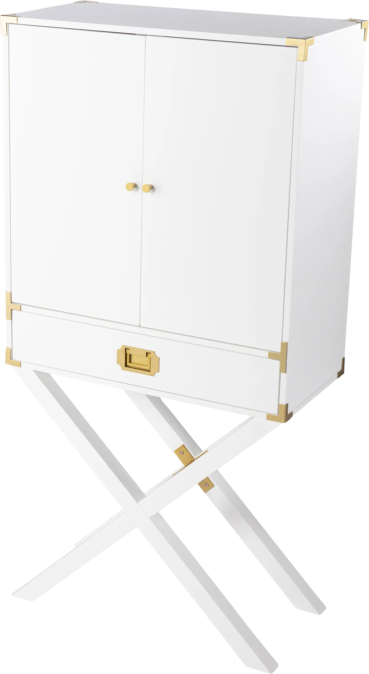 Haverstock White Bar Cabinet - Image 1