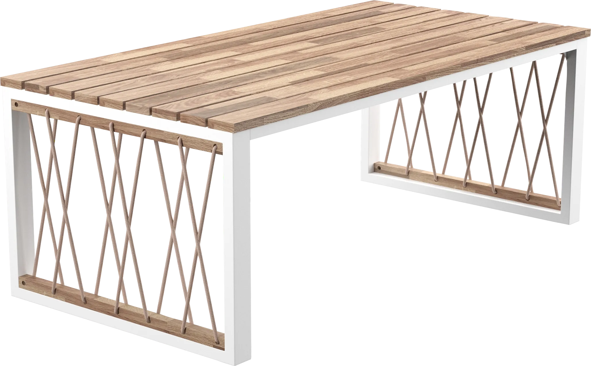 Outdoor Aldwell Natural Cocktail Table - Thumbnail - Image 1