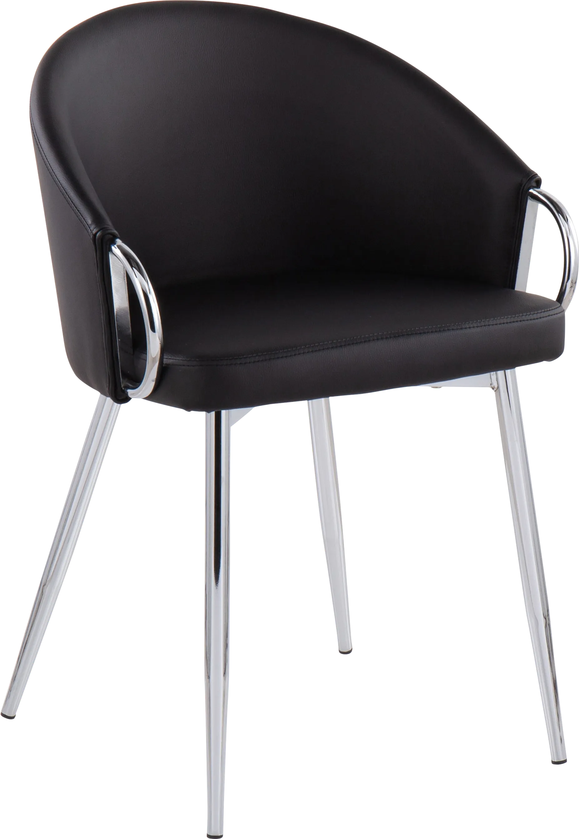 Cherlyn Black Side Chair - Image 1