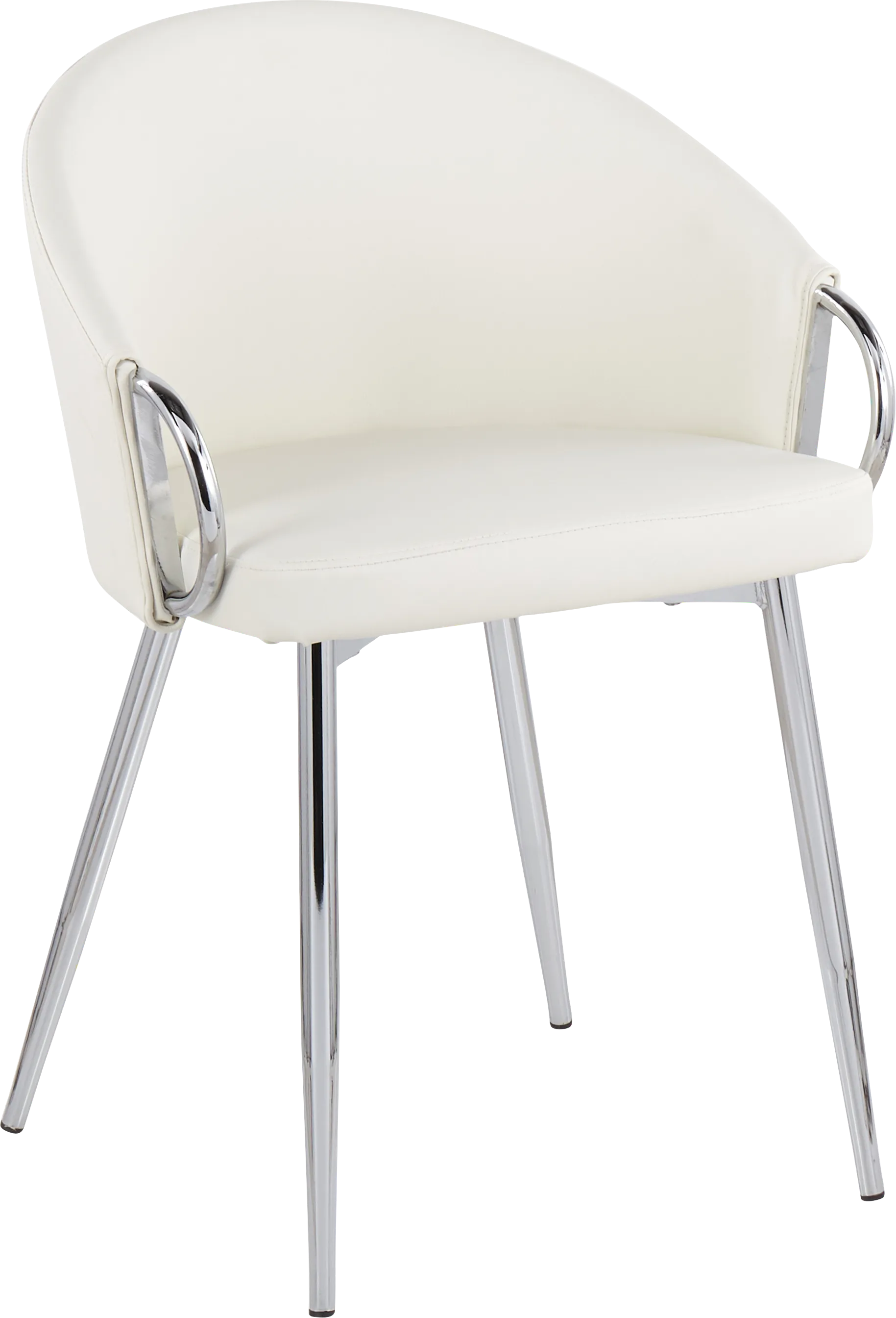 Cherlyn White Side Chair - Thumbnail - Image 1