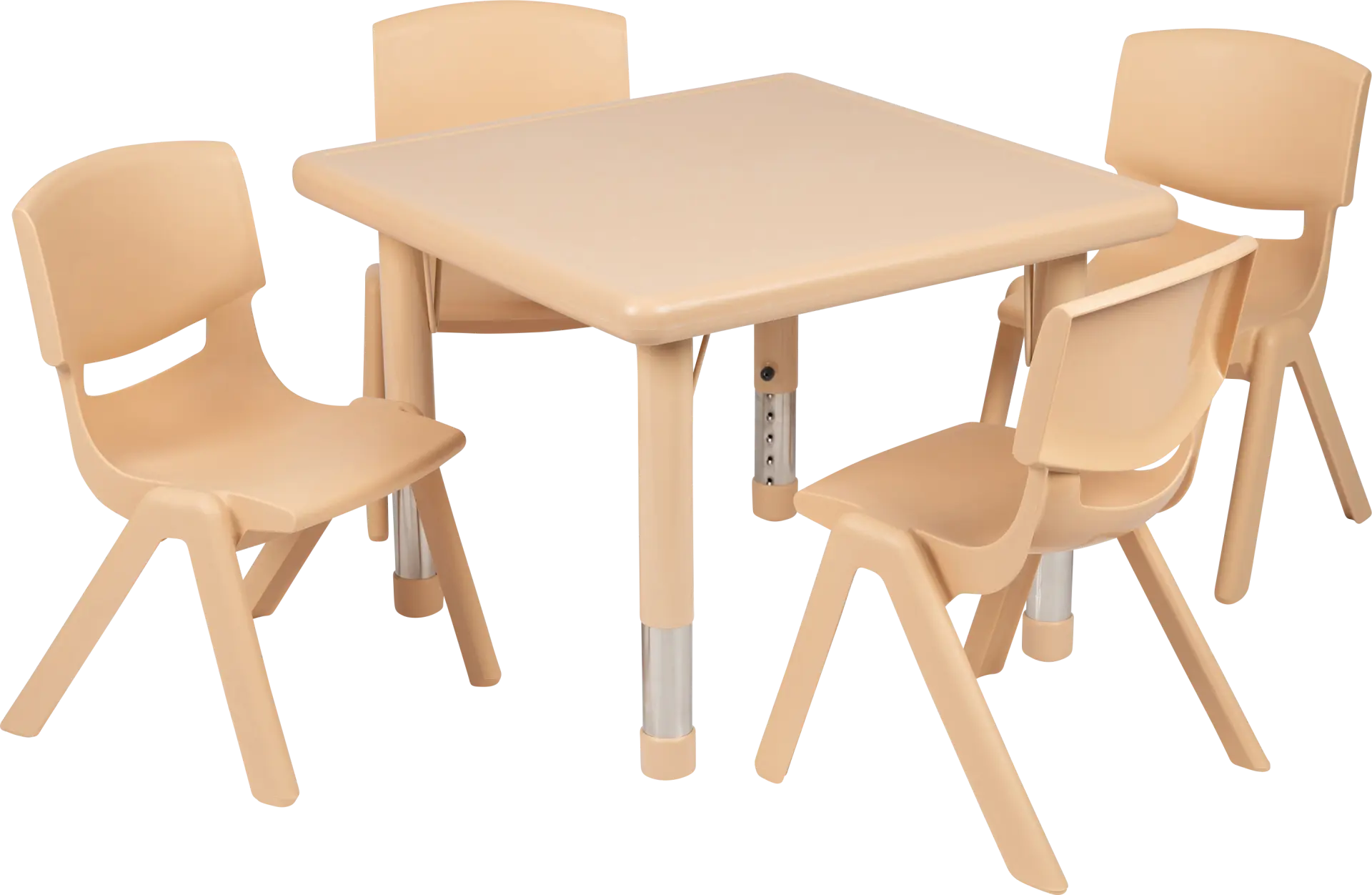 Kids Crayo Natural Toddler Table Set