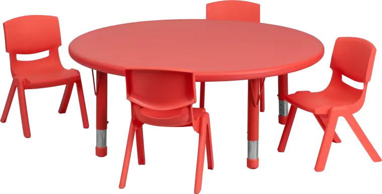 Kids Lugi Red Toddler Table Set