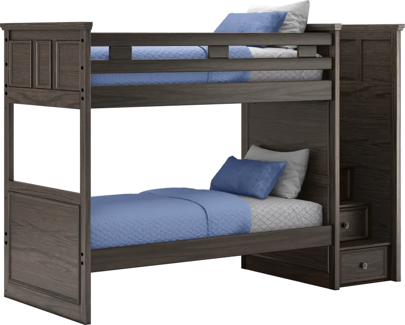 Kids Canyon Lake Java Twin/Twin Step Bunk