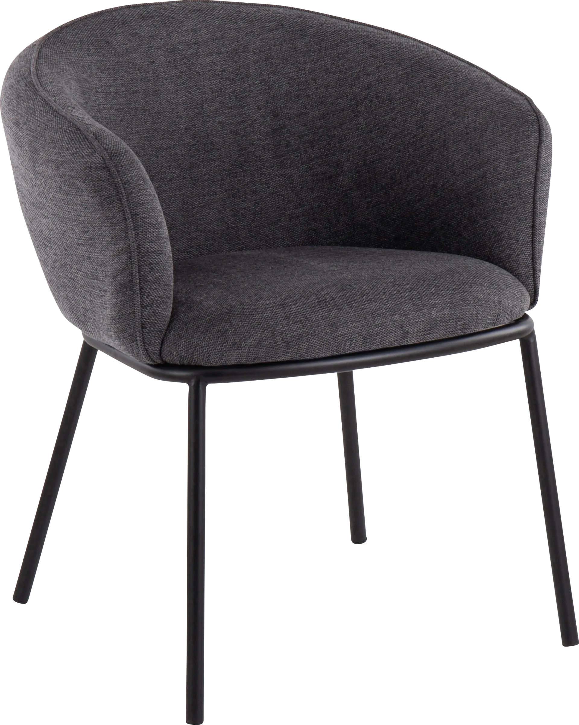 Vinevale Charcoal Side Chair - Image 1
