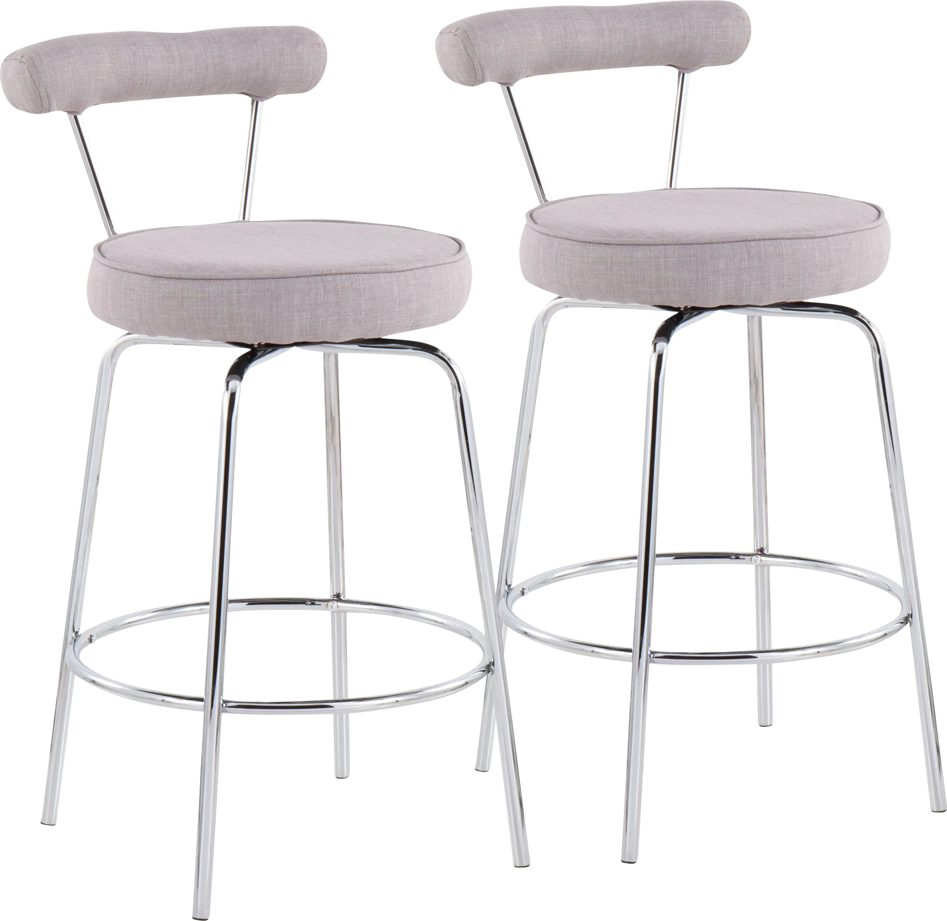 Orangethorpe Gray Counter Height Stool, Set of 2 - Image 1