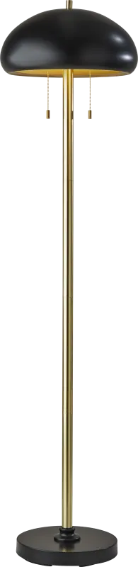 Birch Drive Black Floor Lamp