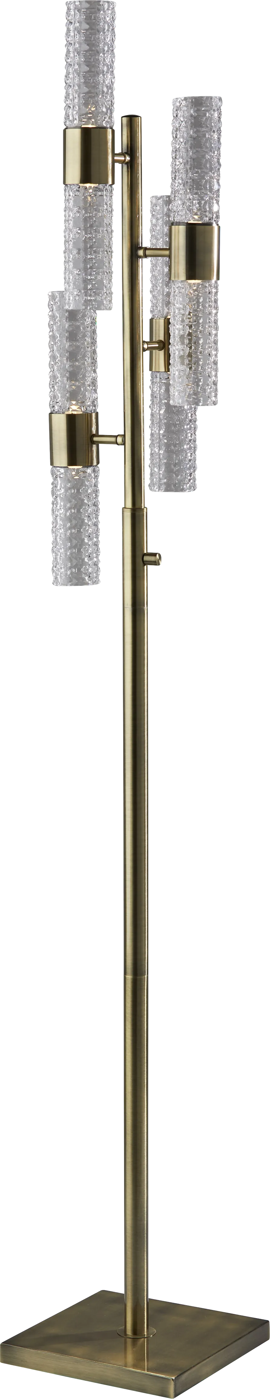 Chaffee Court Brass Floor Lamp