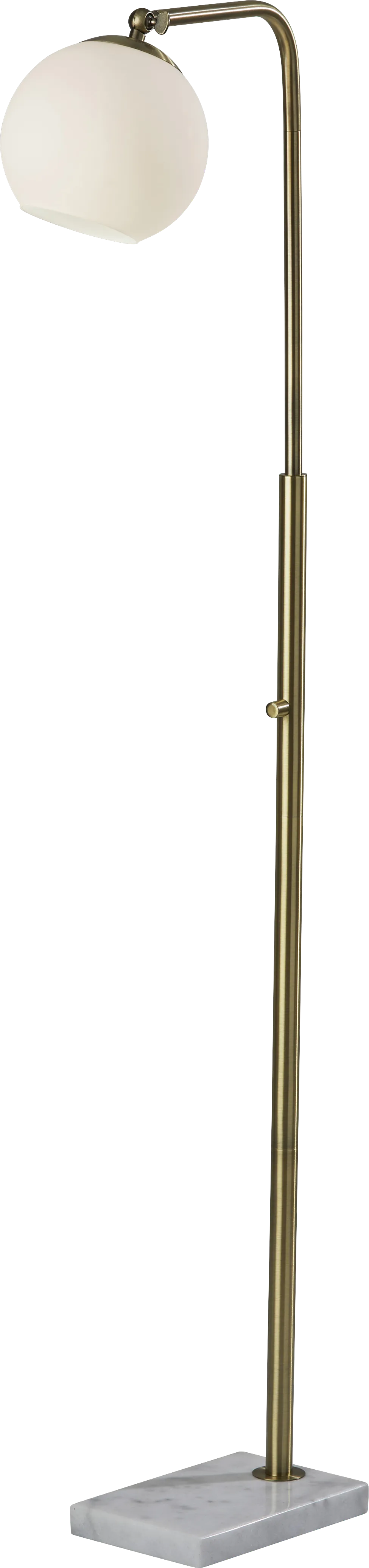 Hale Circle Brass Floor Lamp