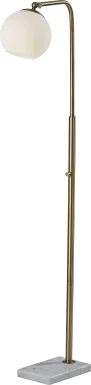 Hale Circle Brass Floor Lamp