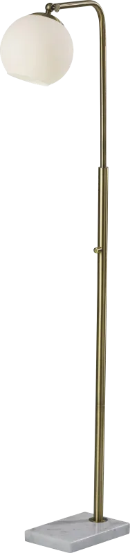 Hale Circle Brass Floor Lamp