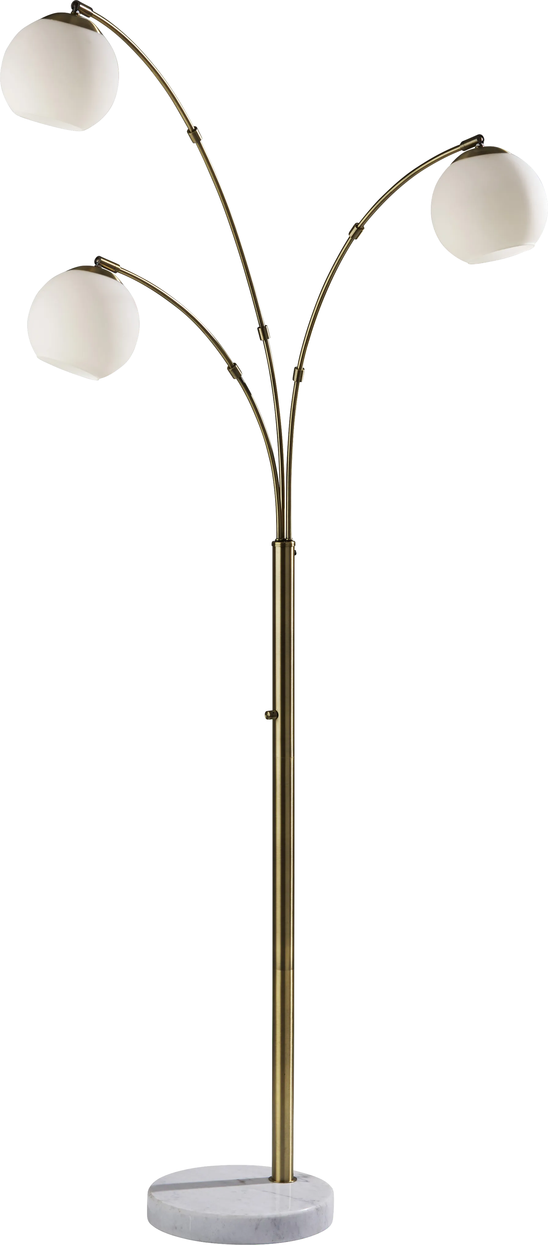 Hale Circle White Floor Lamp
