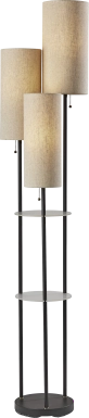 Ariella Cove Black Floor Lamp