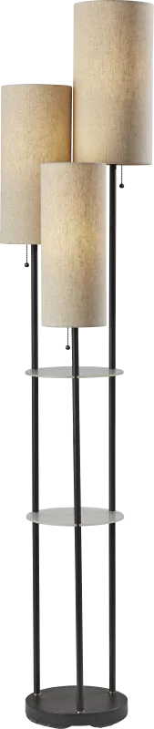 Ariella Cove Black Floor Lamp