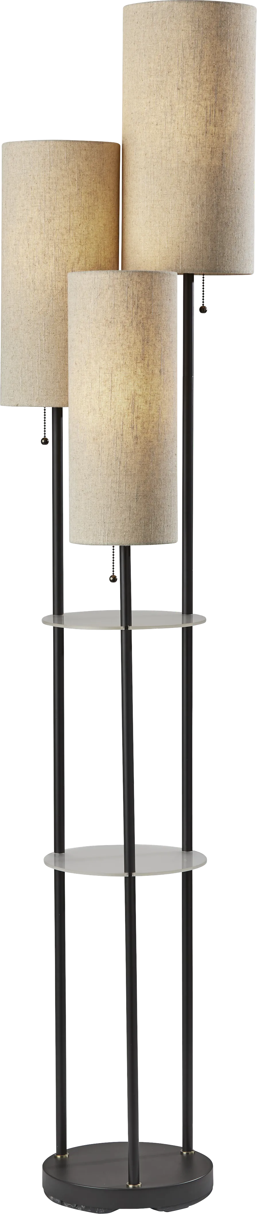 Ariella Cove Black Floor Lamp - Image 1