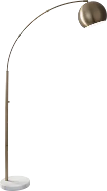 Andes Way Brass Floor Lamp