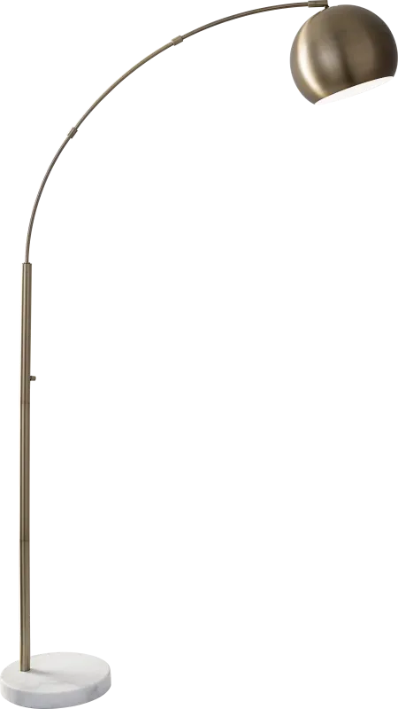 Andes Way Brass Floor Lamp