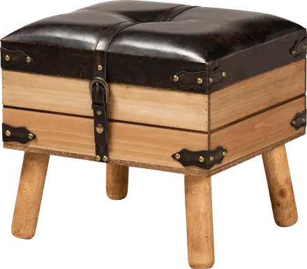 Voisin Brown Storage Ottoman