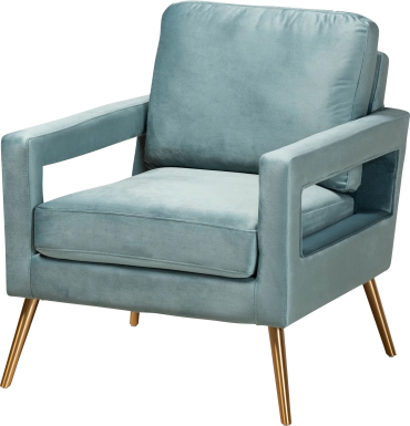 Sugarberry Light Blue Accent Chair