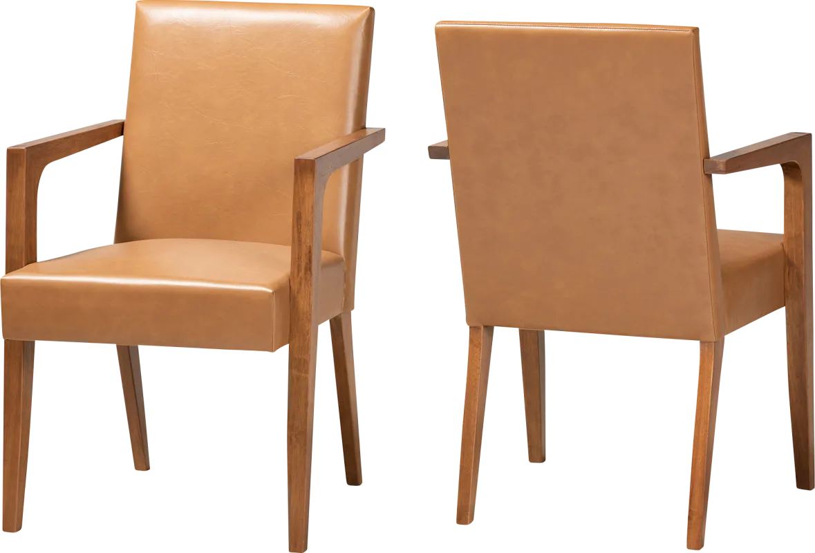 Ulloa Brown Accent Chair, Set of 2