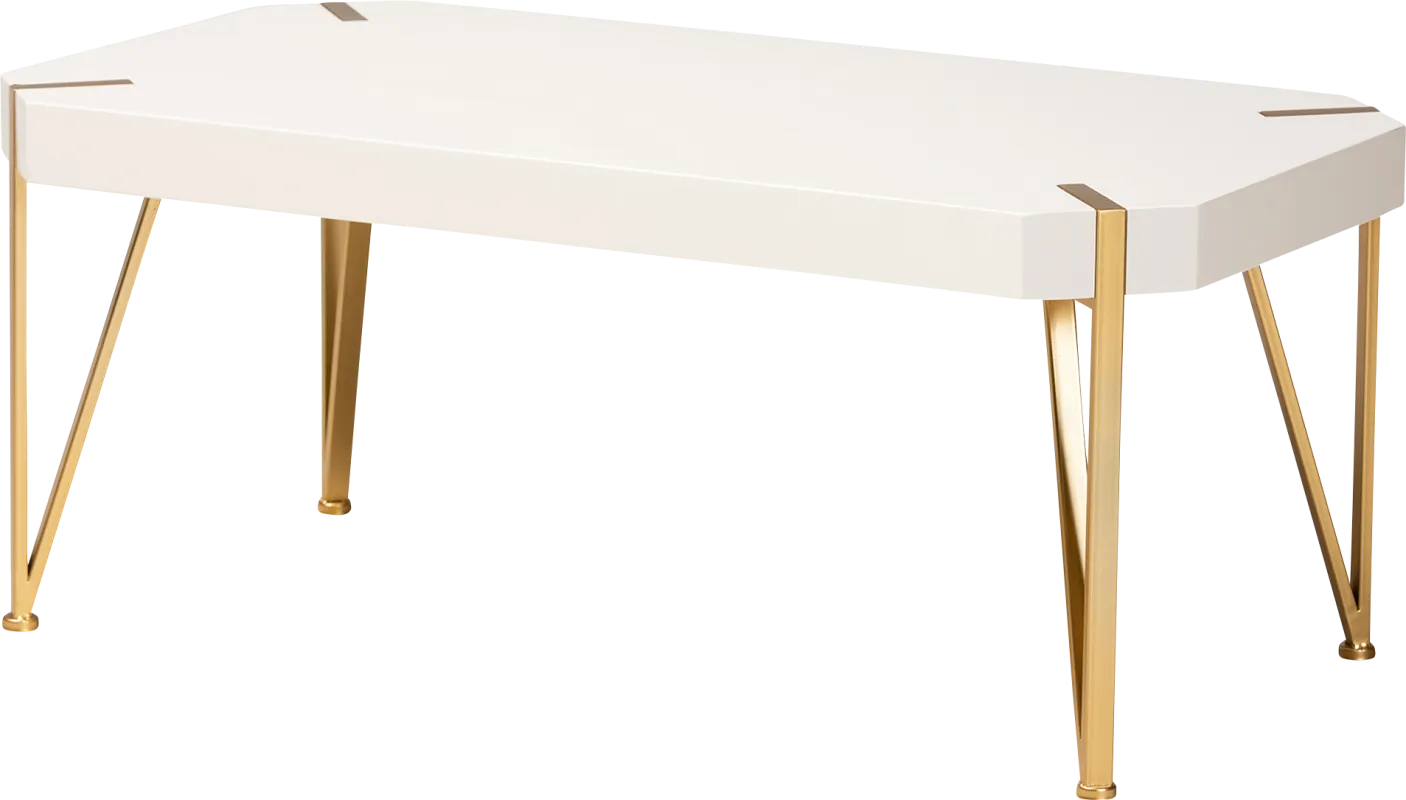 Lizardi White Cocktail Table