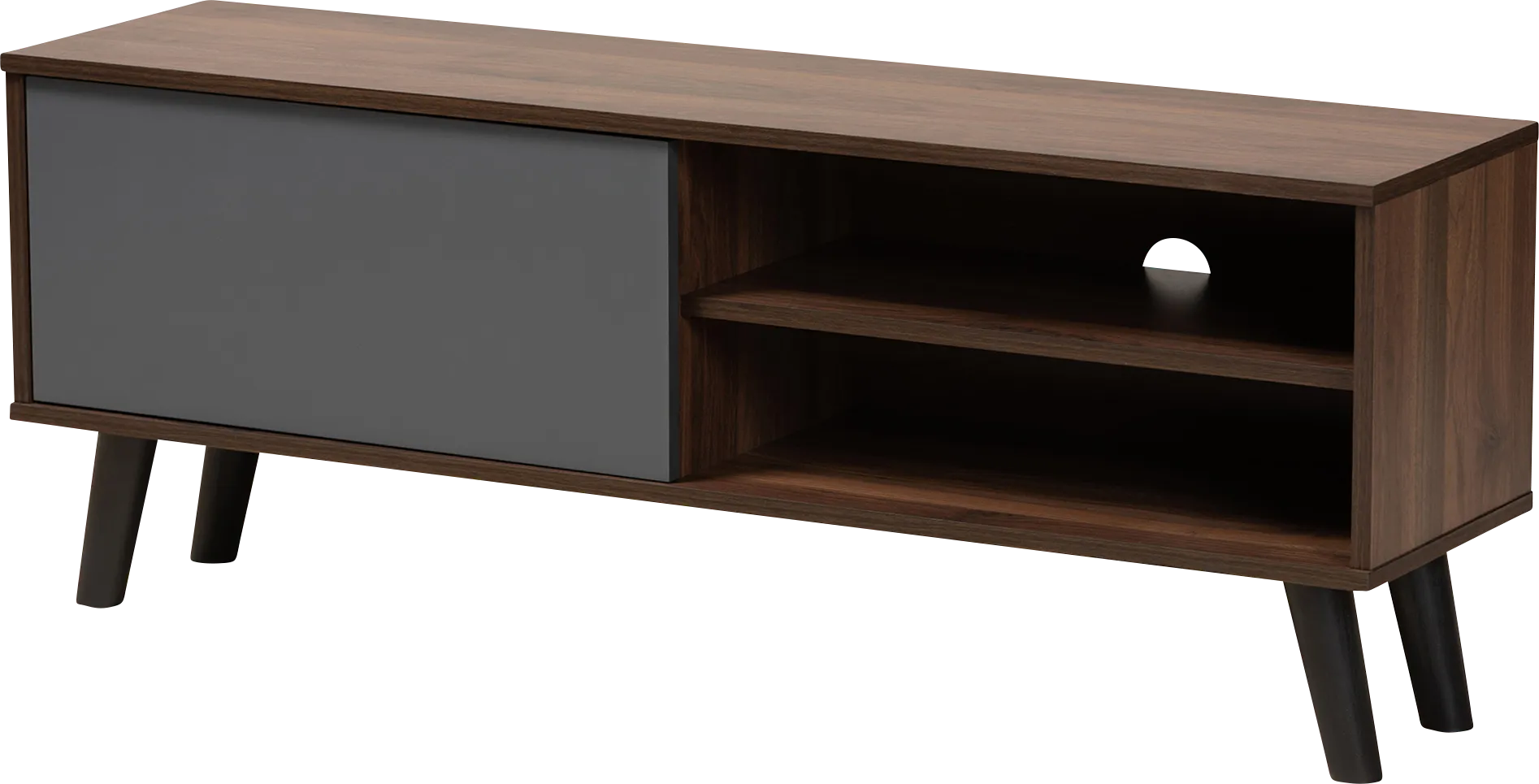 Capedeville Walnut 47 in. Console - Thumbnail - Image 1