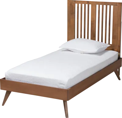 Cresstone Brown Twin Bed