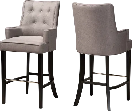Chalfant Gray Barstool, Set of 2