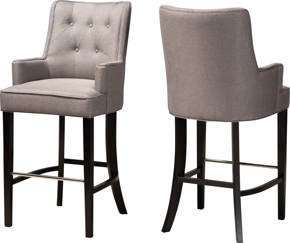 Chalfant Gray Barstool, Set of 2