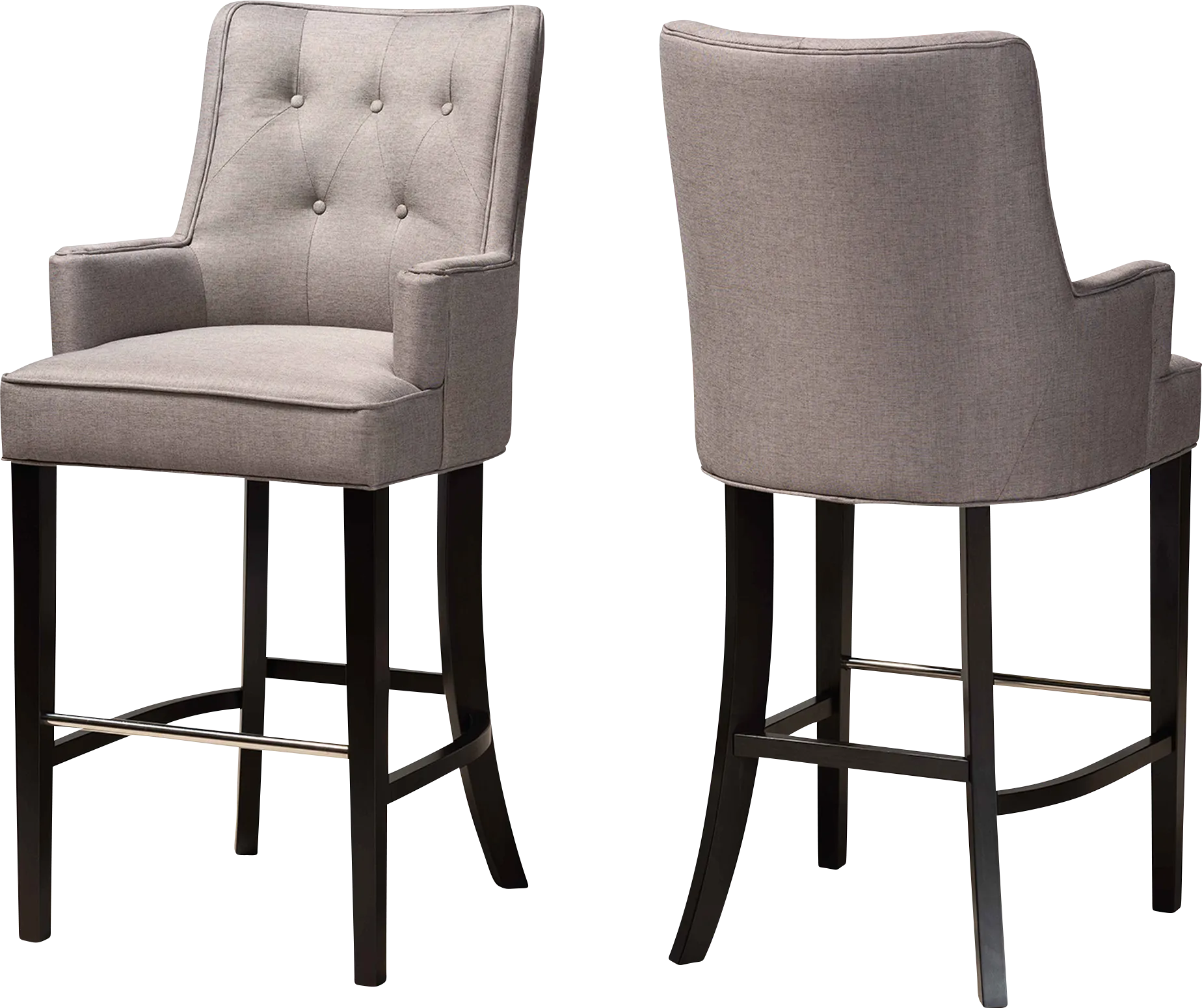 Chalfant Gray Barstool, Set of 2 - Image 1