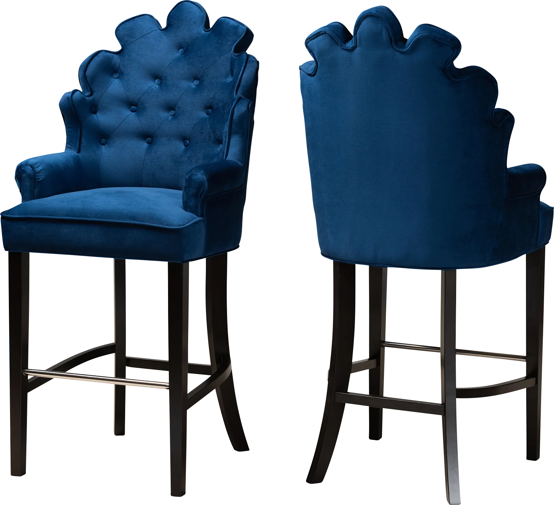 Charboonet Blue Barstool, Set of 2 - Thumbnail - Image 1