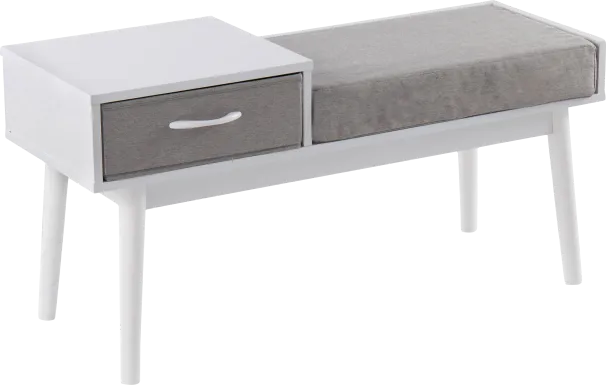 Wynnemeade Gray Accent Bench