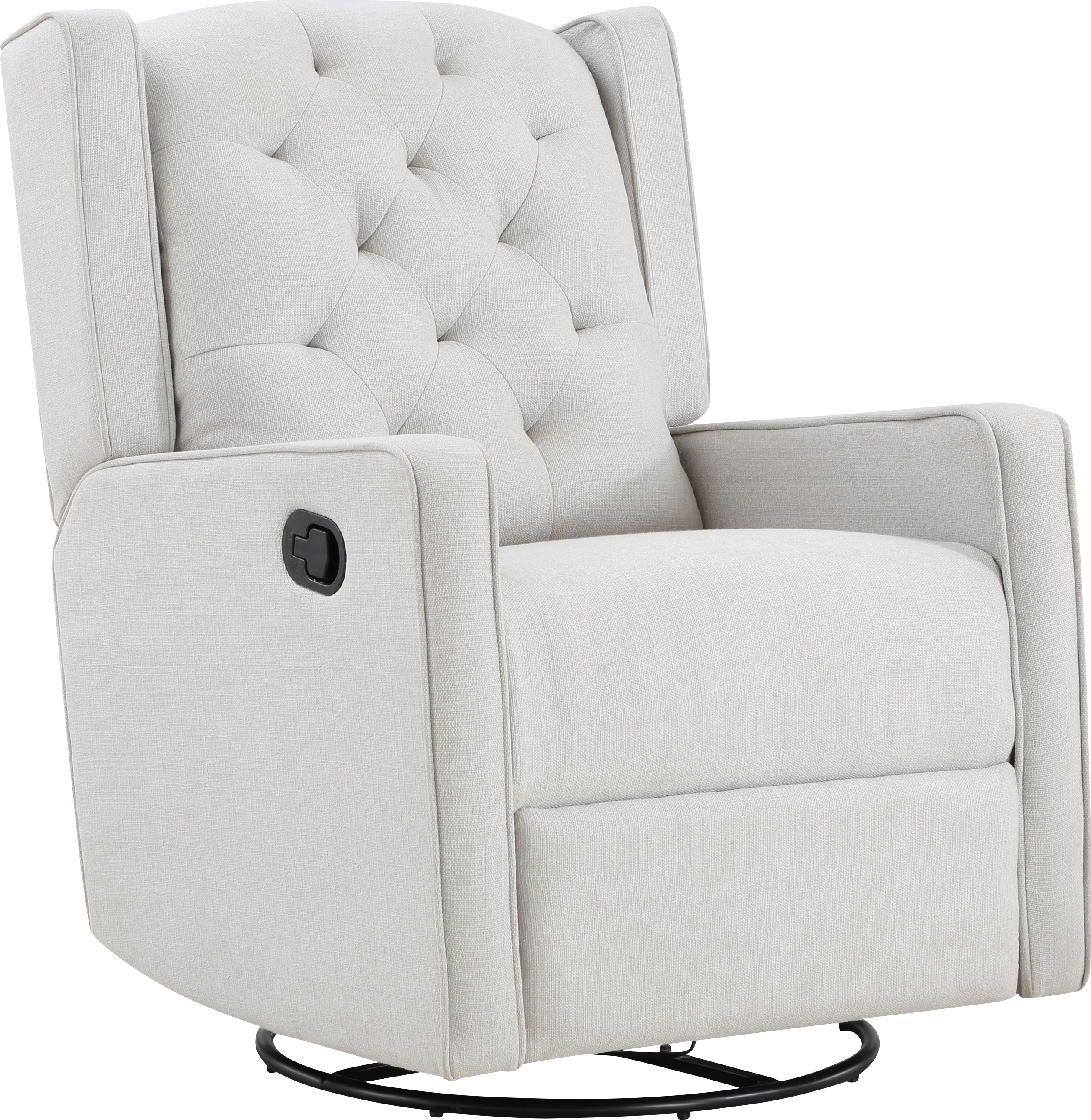 Nursery Sheadon Light Gray Swivel Glider Recliner - Thumbnail - Image 1