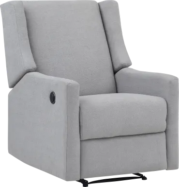 Nursery Deveron Gray Power Recliner