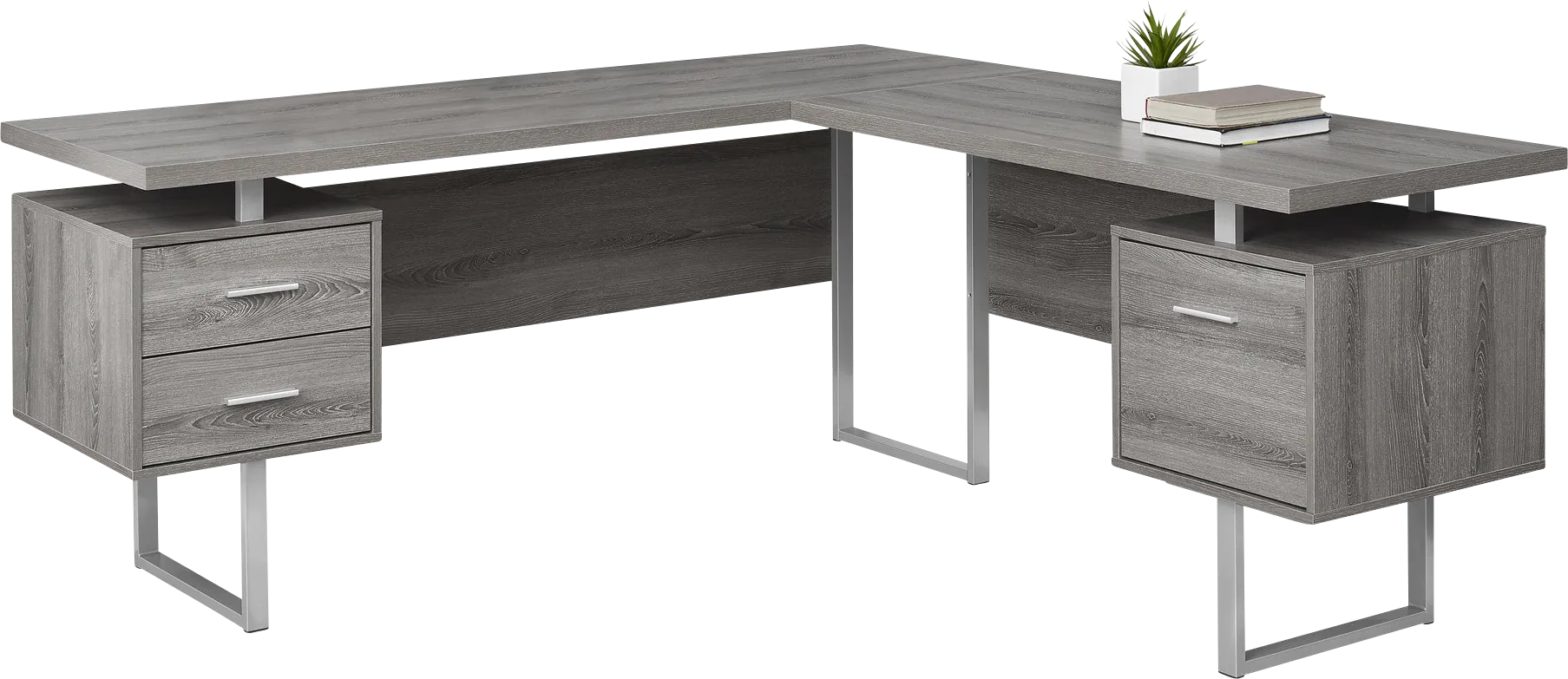 Wellyn Taupe Desk - Thumbnail - Image 1