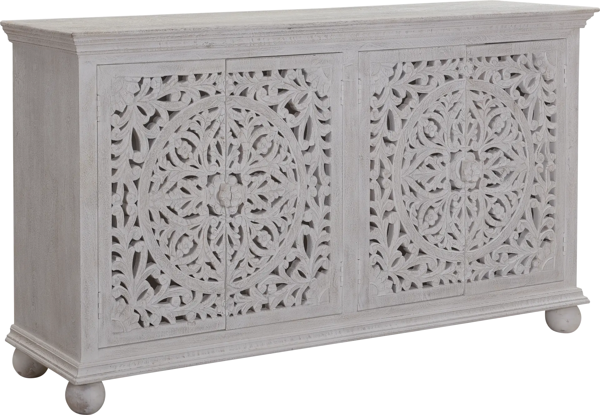 Blasdell White Credenza