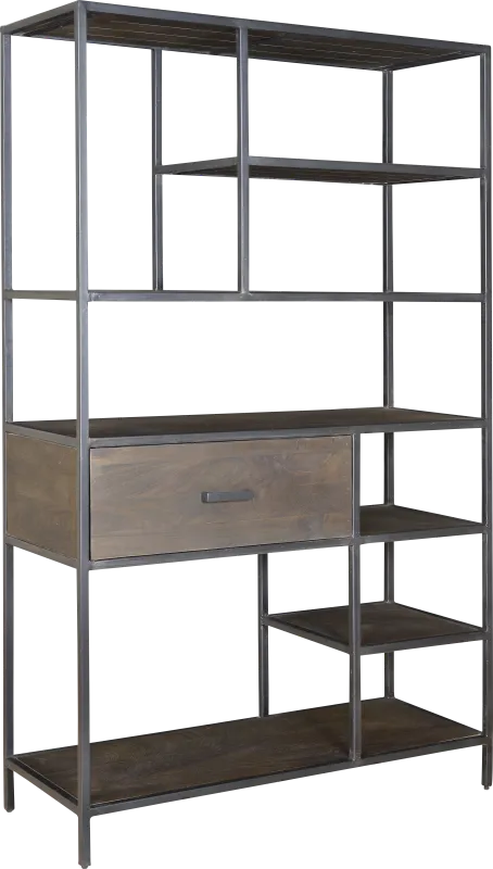 Insdale Gray Bookcase