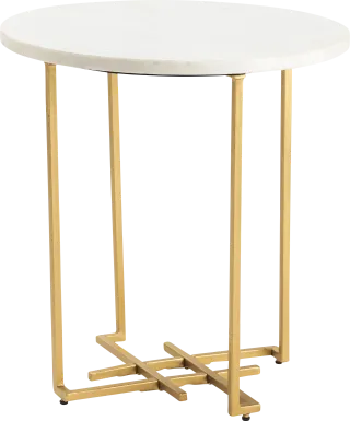 Dattel White End Table