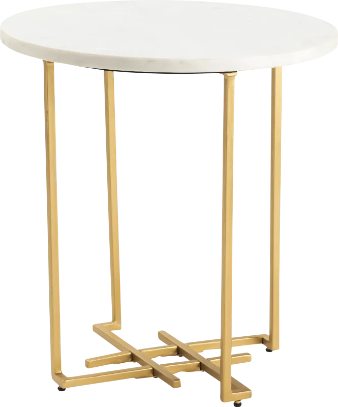 Dattel White End Table