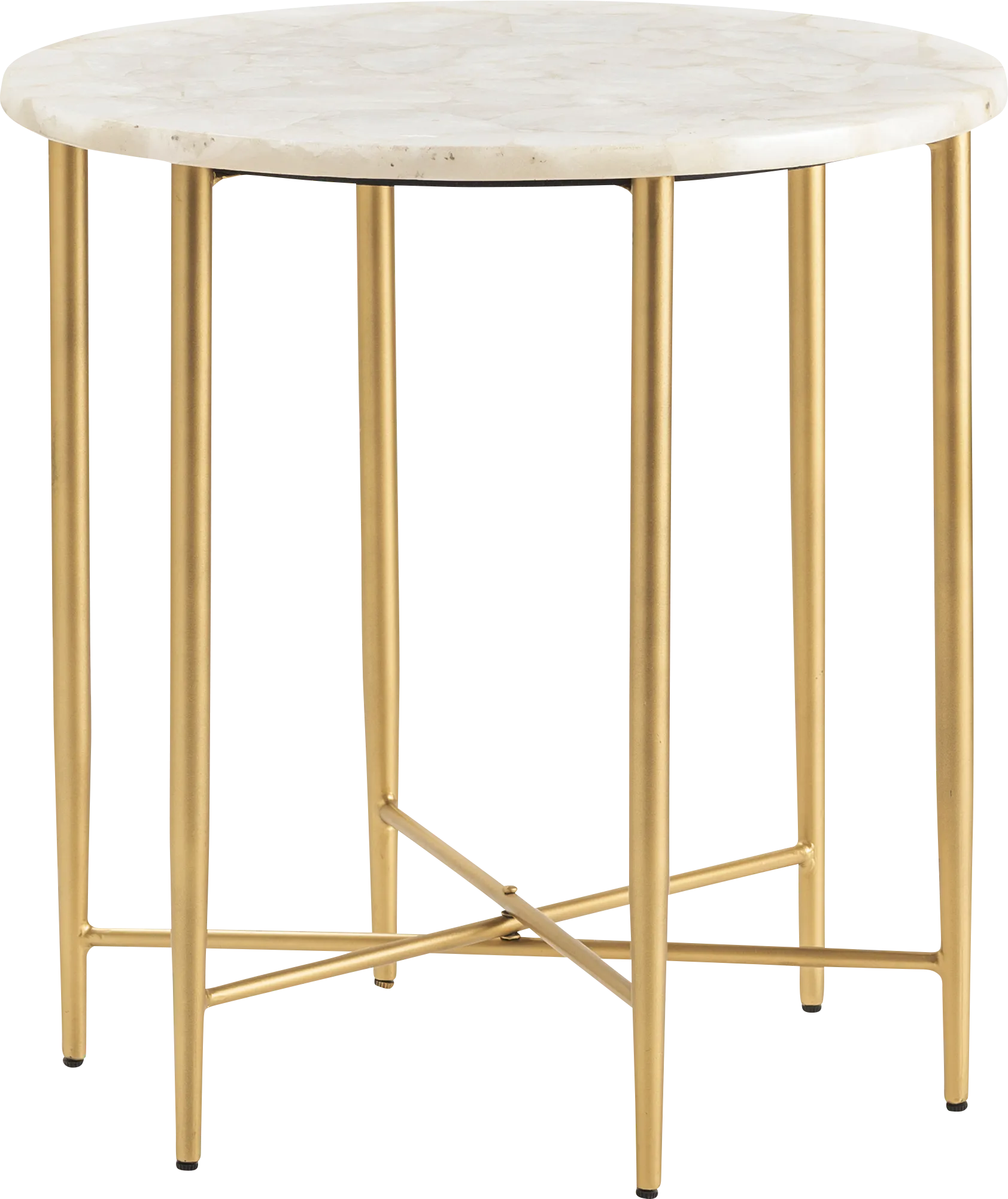 Cloyce White Accent Table
