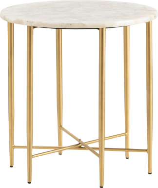 Cloyce White Accent Table