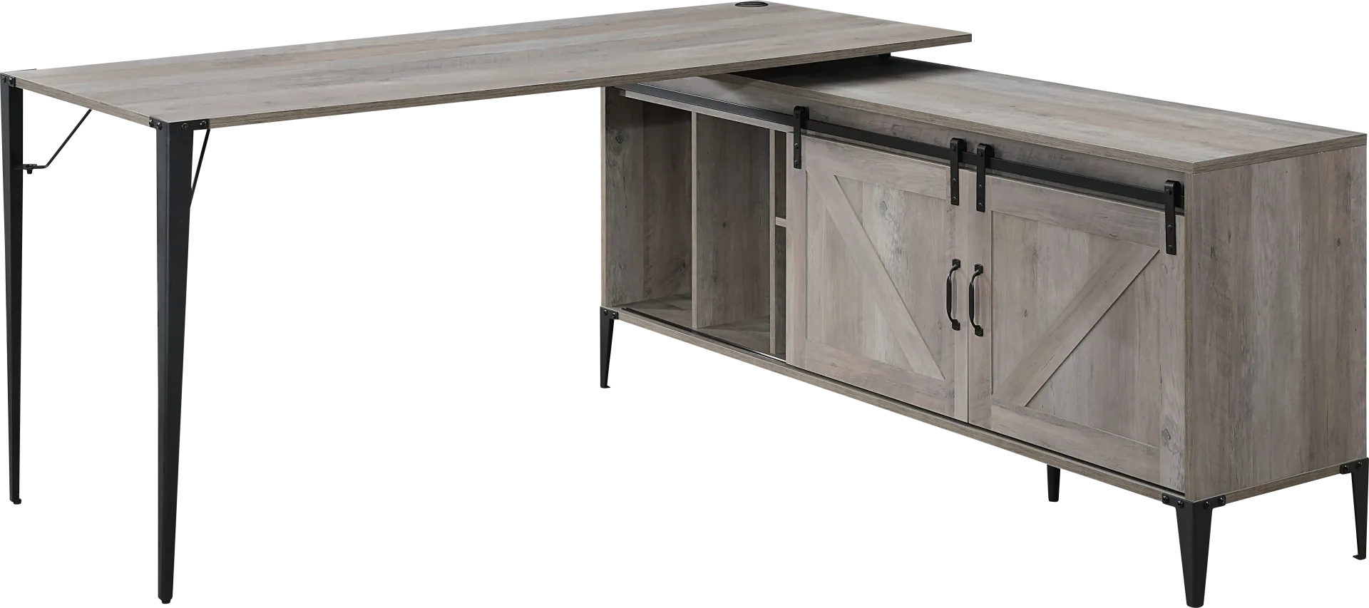 Harinette Gray Desk - Image 1