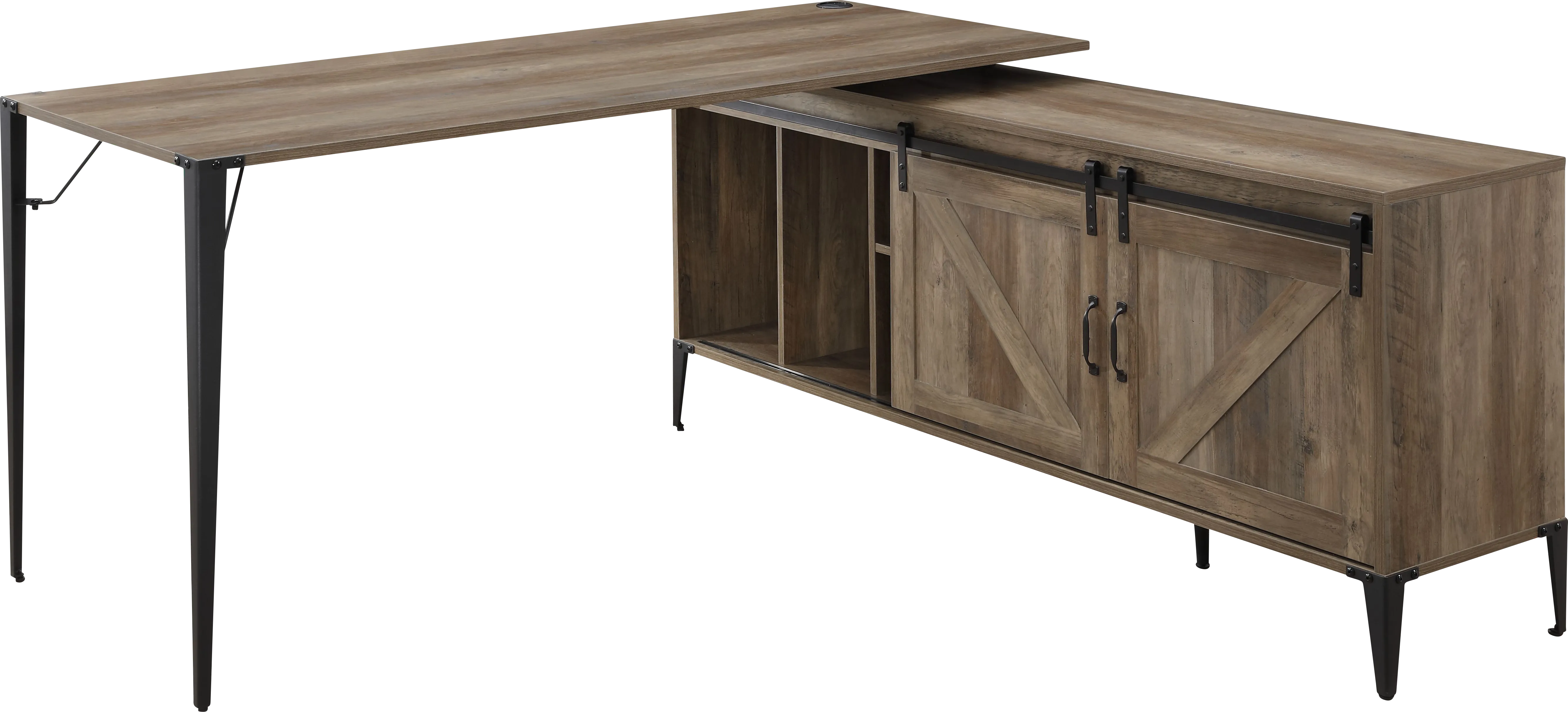 Harinette Brown Desk - Thumbnail - Image 1