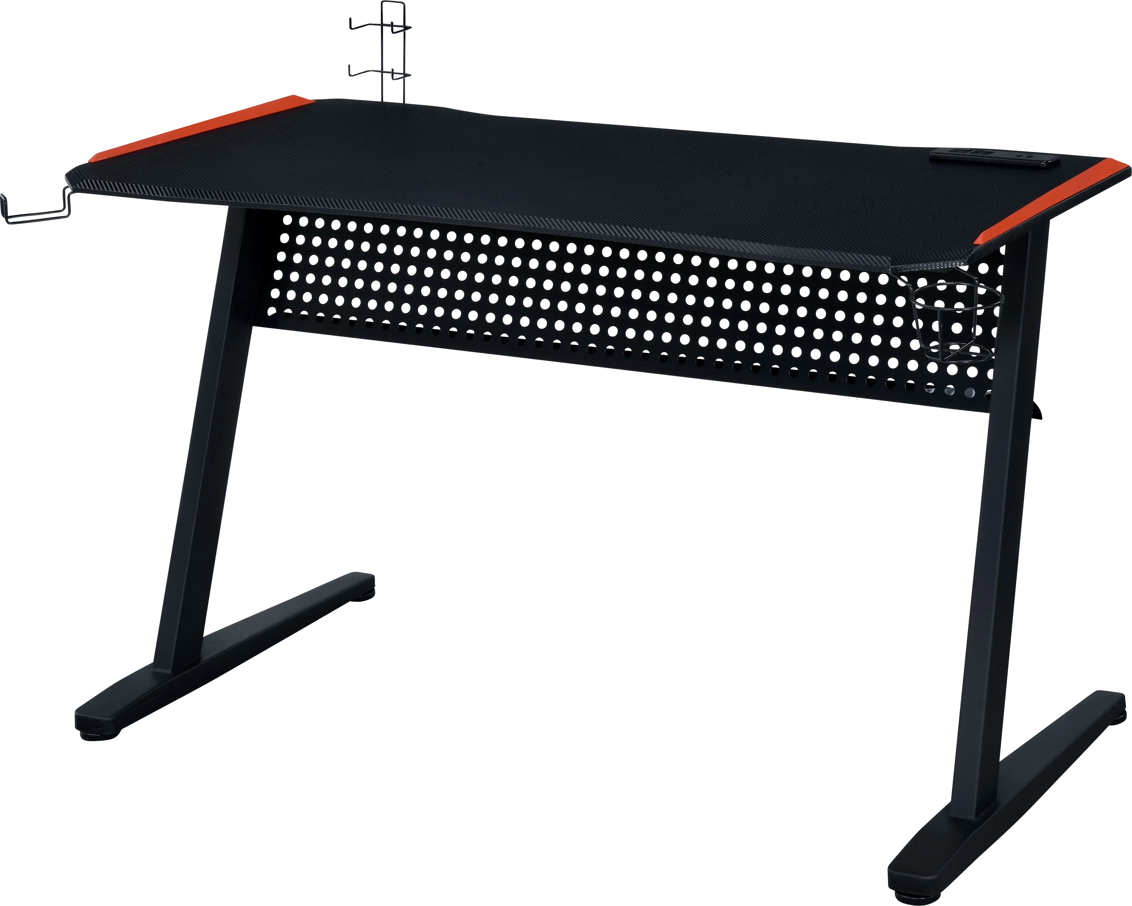 Raggley Black PC Computer Desk with USB Port - Thumbnail - Image 1